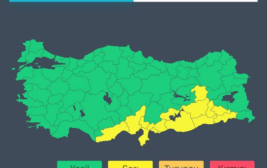 İçişleri Bakanlığı'ndan 'sağanak' ve 'fırtına' uyarısı