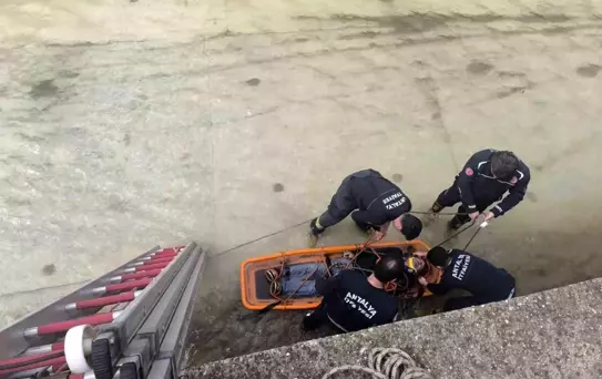 Çaydan Düşen Adam Hastaneye Kaldırıldı