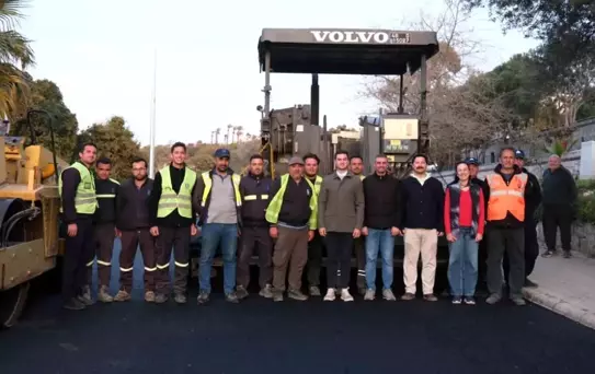 Bodrum'da Bergamut Caddesi yenilenen yüzüyle hizmete açılıyor