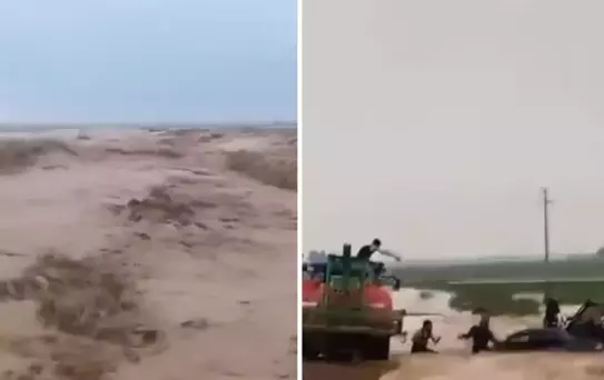 Görüntüler korkunç! Mardin'i sel vurdu