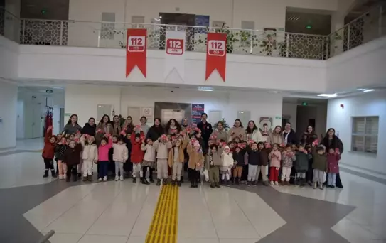 Miniklerden 112 Acil Çağrı Merkezi'ne ilgi