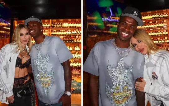 Vinicius Junior'un kız arkadaşı olay oldu