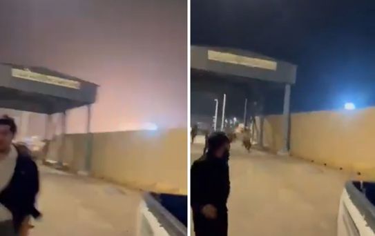 Irak'taki petrol sahasına İHA saldırısı! Büyük panik kameralarda