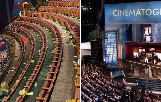 Oscar töreni sonrası salondaki görüntüler gündem oldu
