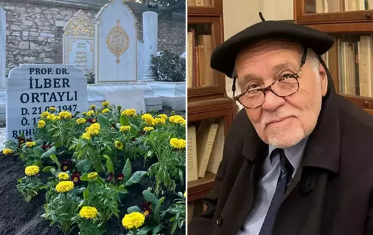 İlber Ortaylı'nın kabrine ana vatan toprağı döküldü