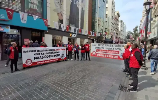 Karşıyaka'da İşçiler Bayramlaşma Protokolünü Protesto Etti