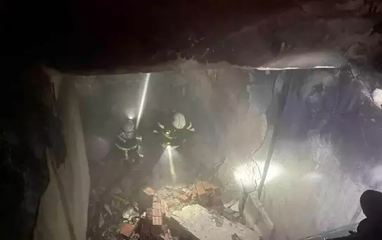 Siirt'te Eski Üniversitede Yangın