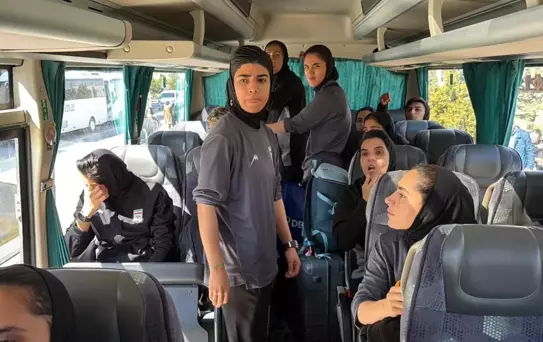 İran Milli Kadın Futbol Takımı kafilesi Türkiye'de
