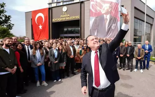 Başkan Dutlulu, Büyükşehir ve MASKİ personeliyle bayramlaştı