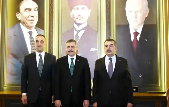 İçişleri Bakanı Çiftçi ve Milli Eğitim Bakanı Tekin'den MHP'ye ziyaret