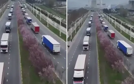 Tacikistan'dan İran'a giden konvoy tartışma yarattı: İnsani yardım mı, İHA sevkiyatı mı?