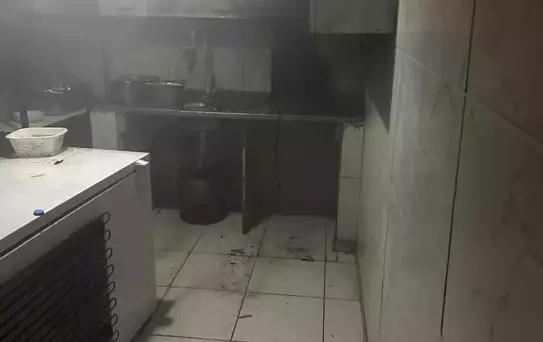 Siirt'te Yemek İşletmesinde Yangın