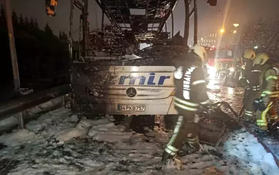 Bağcılar'da Otobüste Yangın