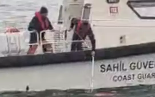 Denizde hareketsiz halde bulunan kadın hastaneye kaldırıldı