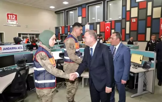 Vali Polat'tan 112 Acil Çağrı Merkezine Bayram Ziyareti