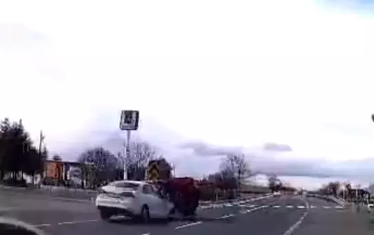 Hacıbektaş'ta Trafik Kazası: 2 Yaralı