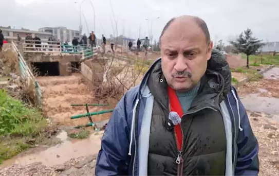 Şanlıurfa'da Sel ve İstinat Duvarı Çöktü