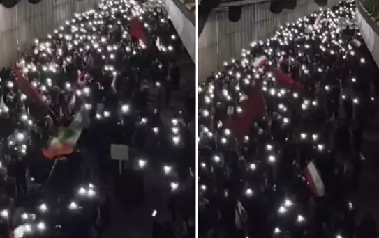 Binlerce İranlı ABD ve İsrail'e karşı yürüdü