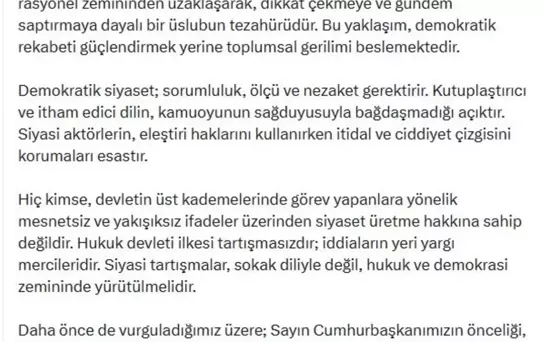 Burhanettin Duran: Demokratik siyaset; sorumluluk, ölçü ve nezaket gerektirir