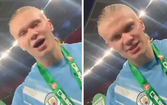 Haaland'ın ağzından çıkan kelime olay oldu 