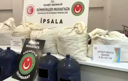 Edirne İpsala'da 35 Kilo Uyuşturucu Ele Geçirildi