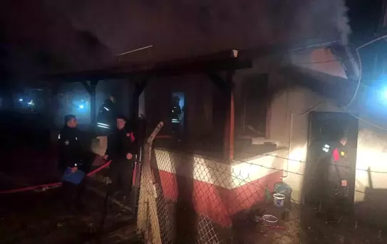 Konya'da Bağ Evinde Yangın