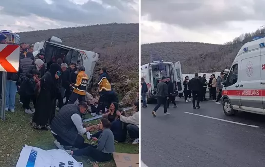 Mardin'de facianın eşiğinden dönüldü: Midibüs kazasında 21 kişi yaralandı
