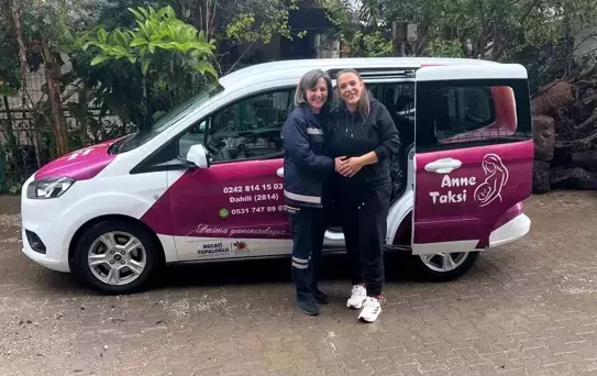 Kemer'de 'Anne Taksi' hizmet vermeye başladı
