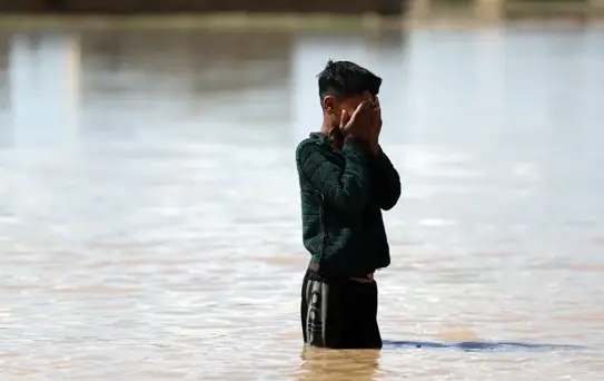 Suriye'nin Haseke vilayetinde meydana gelen sel nedeniyle yüzlerce evi su bastı