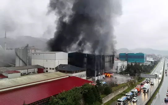 Trabzon'da Fabrika Yangını: 3 Yaralı