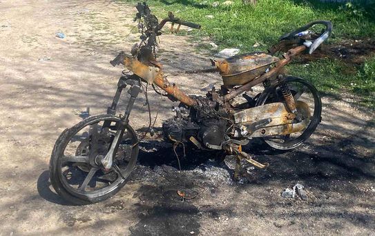 Motosiklet Ceza Yüzünden Ateşe Verildi