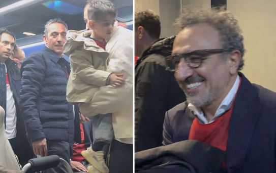 Otobüsün içinden kimler indi kimler! A Milli Takım'a büyük destek 