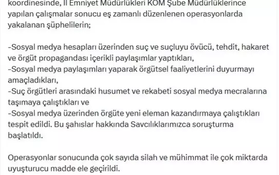 358 Şüpheli Suç Örgütü Operasyonunda Yakalandı