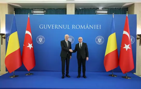 TBMM Başkanı Numan Kurtulmuş, Romanya'da Başbakan Ilie Bolojan ile Görüştü