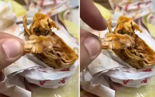 Bu artık başka seviye! Dürümün içinden çıkan şey inanılmaz