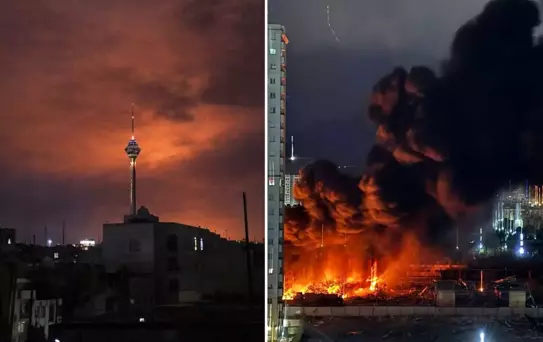 İsrail adres verdi, uçaklar peş peşe havalandı! İran'ın birçok kentinde patlama