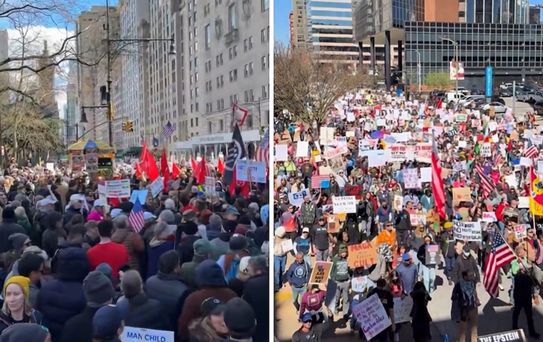 ABD'de milyonlarca kişi 'Krallara hayır' protestoları için sokakta