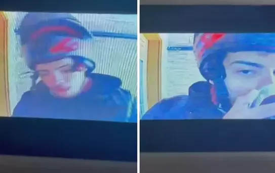 Müşteriye teslim edeceği tatlıyı kapı önünde açarak yaladı