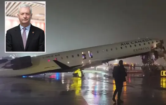 Uçağı New York'ta kaza yapan Air Canada CEO'su istifa kararı aldı