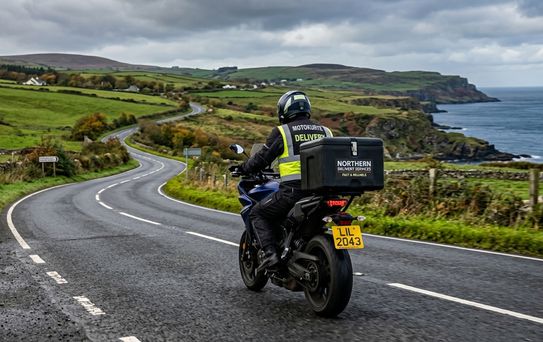 Kuzey İrlanda'da bir kurye, patlayıcı yerleştirilen aracı karakola sürmeye zorlandı