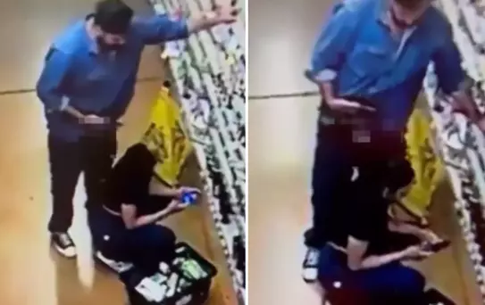 Markette infial yaratan olay! Görüntüyü izleyen polis harekete geçti