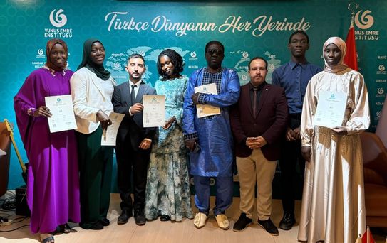 Banjul'da Türkçe Kursu Sertifika Töreni