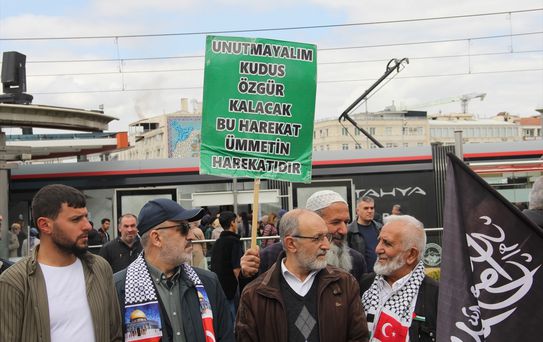 Kayseri'de Filistinli Esirler İçin İdam Tasarısı Protestosu