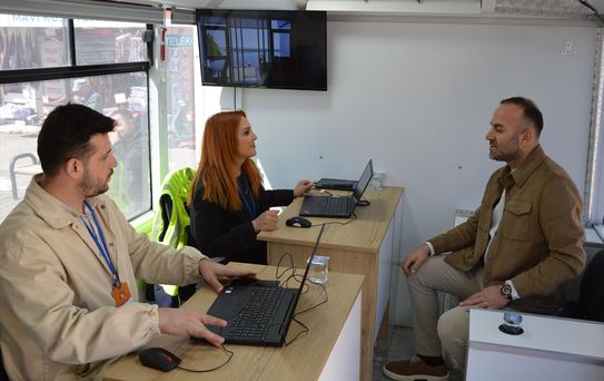 Samsun'da Mobil Çözüm Merkezi Kuruldu