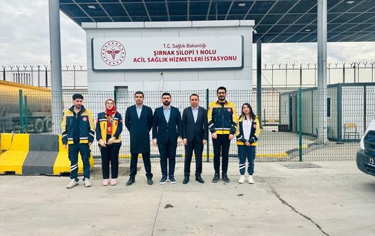 Silopi Kaymakamı Acil Sağlık İstasyonunu Ziyaret Etti