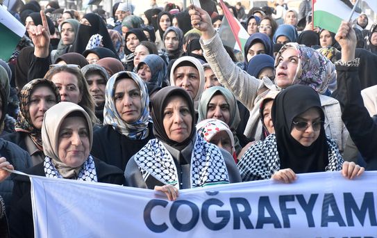 Van'da Gazze İçin Destek Yürüyüşü