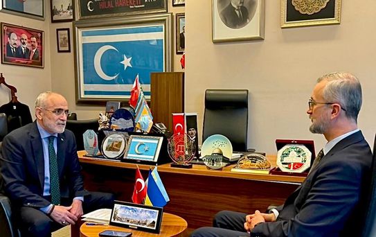 Cumhurbaşkanı Başdanışmanı Topçu, Ukrayna Büyükelçisi Celal ile görüştü