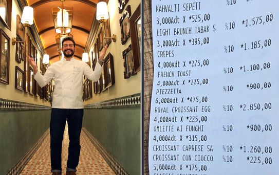 Danilo Zanna’nın restoran fiyatları tartışma yarattı! Menüdeki rakamlar ikiye böldü