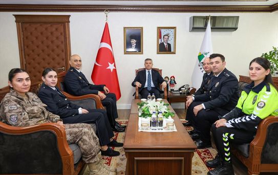 Artvin Emniyet Müdürlüğü'nden Vali Ergün'e ziyaret
