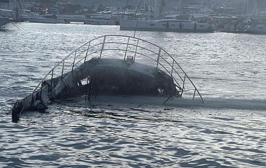 Bodrum'daki Marina Yangınında 7 Motoryat Battı